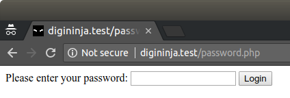 Chrome highlighting that a page will submit content over insecure HTTP